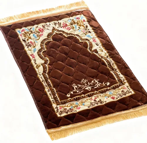 Miniatura 8 de JE JOUE Alfombra de oración musulmana, islámica, suave, grande, para oración islámica, islámica, gruesa para hombres y mujeres, Janamaz, Sajadah Azul