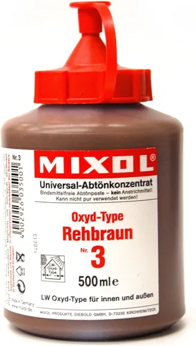 Miniatura 45 de Mixol Tintes Universales, Óxido Marrón Oscuro, #23, 20 ml #23 Marrón oscuro - Óxido