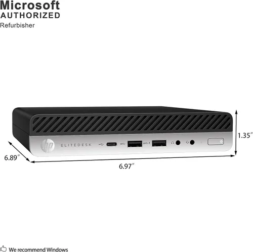 Miniatura 5 de HP Mini escritorio 800 G4 Intel i7-8700T hasta 4.00GHz 32GB DDR4 256GB NVMe SSD integrado Wi-Fi BT Dual Monitor compatible con teclado y mouse