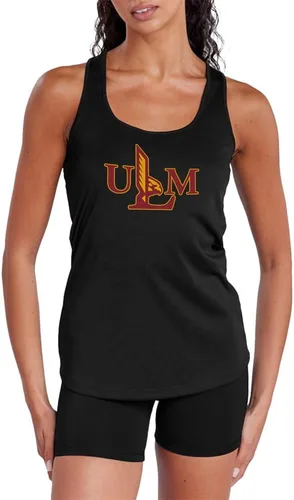 Miniatura 238 de Camiseta deportiva sin mangas oficial de NCAA Collegiate para mujer, con espalda cruzada, colección con logotipo primario
