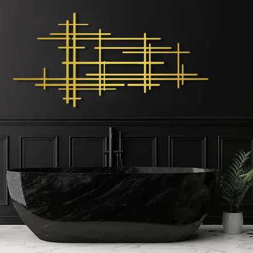 Arte de pared de metal, arte de pared geométrico de metal, arte de pared geométrico, decoración de pared geométrica de metal, arte abstracto de