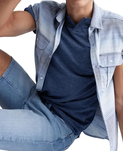 Miniatura 7 de Buffalo David Bitton Pantalones cortos de mezclilla rectos y relajados para hombre