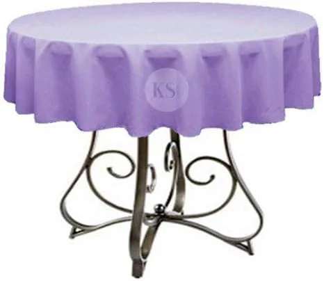 Miniatura 29 de Mantel redondo de poliéster de 72 pulgadas, disponible en más de 45 colores, ideal para restaurantes y superposiciones versátiles de eventos, elige
