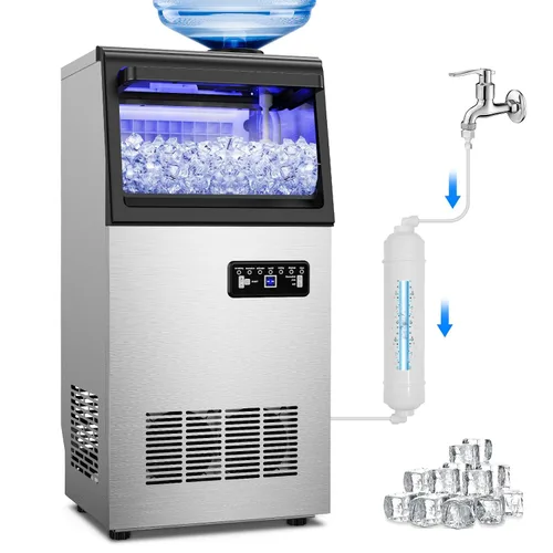 Miniatura 12 de Nugget - Máquina de hacer hielo 3 en 1 para encimera, 50 libras/24 horas, fabricación rápida de LCE en 10 minutos, función de limpieza automática