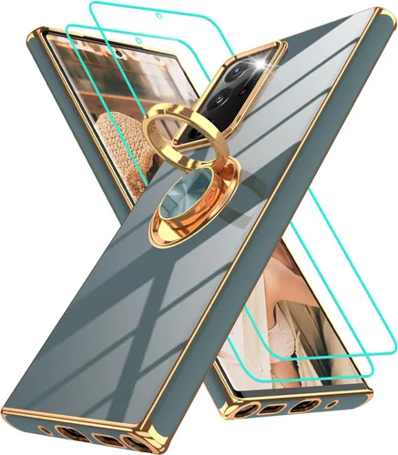 Miniatura 24 de Gritup Funda para Samsung Galaxy A14 5G: Funda Samsung A14 con 2 Protectores de Pantalla, Soporte de Anillo con Rotación 360°, Soporte Magnético