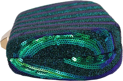 Miniatura 5 de Ayliss Bolso de noche para mujer, con cuentas de lentejuelas y pavo real, bolso cruzado, bolso de hombro para fiesta, vintage, baile de graduación
