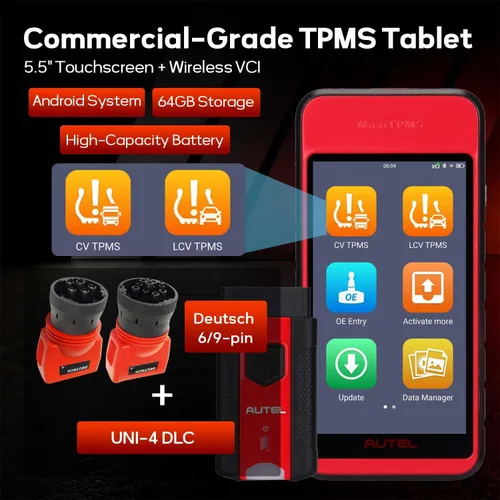Miniatura 2 de Autel MaxiTPMS ITS600CV Herramienta TPMS para vehículos comerciales, para camiones remolques, autobuses, activar/leer/programar sensores CVS-A01