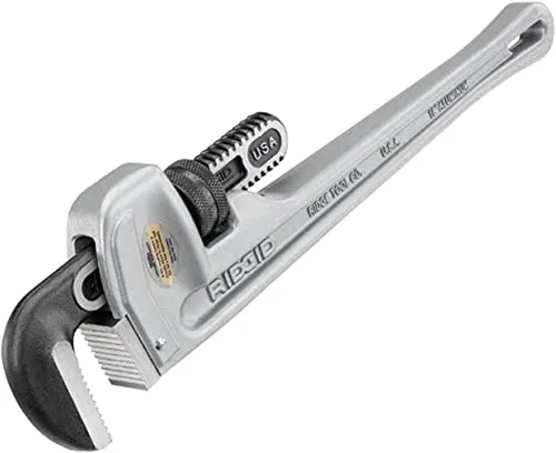 Miniatura 5 de RIDGID 31642 Modelo 152 Cortador de tubos de acción rápida (1/4 pulgadas a 2-5/8 pulgadas) + llave de tubo recta de aluminio RIDGID 31100 modelo 818