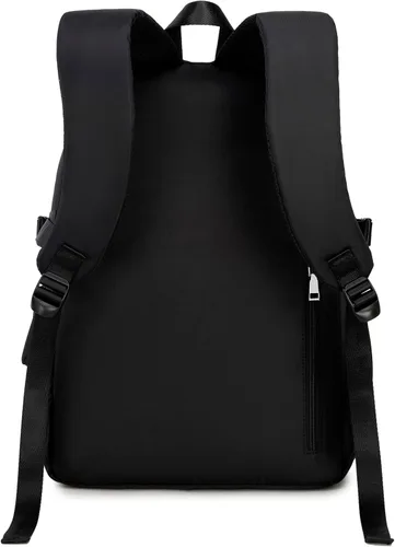 Miniatura 4 de Wadirum Conjunto de mochila escolar de moda para niña, mochila espaciosa para computadora portátil, color negro