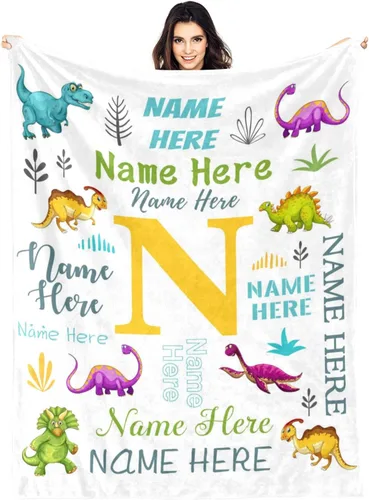 Miniatura 8 de Manta personalizada de girasoles con nombre, mantas de bebé personalizadas para niñas y niños, mantas personalizadas con iniciales, manta con nombre