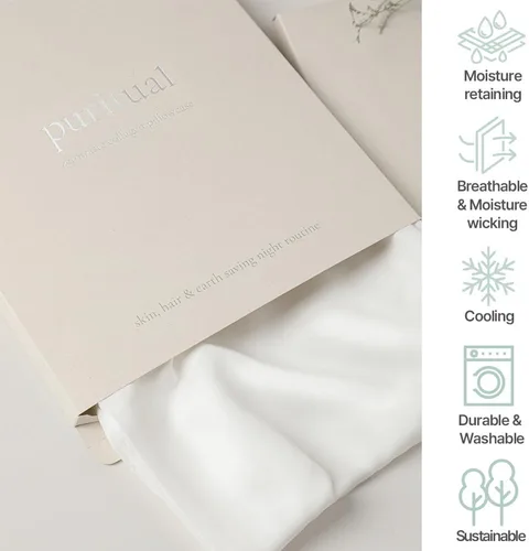 Miniatura 5 de Funda de almohada de colágeno, fundas de almohada suaves de hilo de colágeno para cabello y piel, humedad superior a la funda de almohada de satén