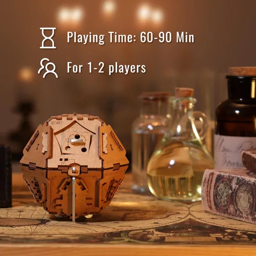 Miniatura 2 de Puzzle Potato Caja de Rompecabezas de la Piedra Filosófica - Rompecabezas 3D de Rompecabezas para Adultos - Cofre del Tesoro de Madera - Caja