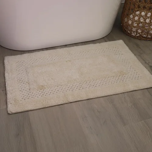 Miniatura 82 de Home Weavers Classy - Juego de alfombras de baño 100 % algodón, decoración de baño, lavable, extrasuave y absorbente, tapete de cocina, juego de Aqua