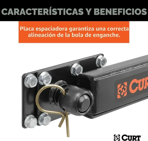 Miniatura 7 de CURT 17200 Kit de control de barra anti-balanceo para remolque