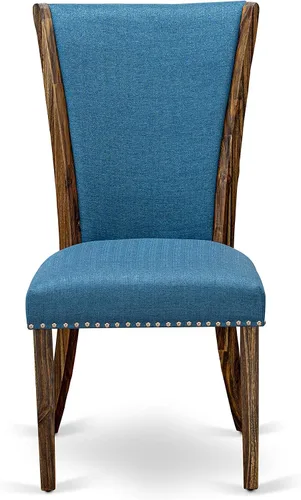 Miniatura 10 de East West Furniture F2VE5-721 - Juego de mesa de comedor de 5 piezas para 4 personas, incluye una mesa de cocina redonda con pedestal y 4 sillas