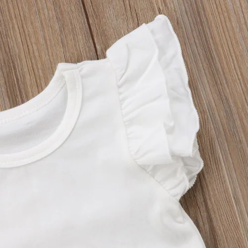 Miniatura 6 de Mubineo - Camiseta de manga corta para bebé, algodón, diseño liso