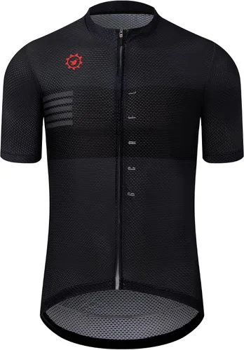Miniatura 36 de GCRFL Maillot de ciclismo para hombre con 3+1 bolsillos con cremallera manga corta ciclismo ciclismo camiseta de ciclismo transpirable tela de malla