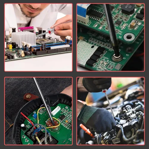 Miniatura 6 de Bonsicoky Juego de 4 Piezas Destornilladores de Seguridad Torx con Punta Magnética y Mango de Plástico, Destornillador Torx para Reparación