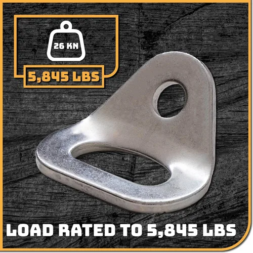 Miniatura 2 de Perno de pared de escalada de 26kN para perno de pared, anclaje/amarre para tornillo/perno de 3/8 pulgadas, ideal para escalada en roca y gimnasios