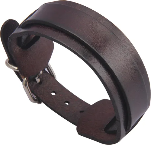 Miniatura 47 de Jeilwiy Pulseras de cuero punk para hombres, pulseras hechas a mano, brazalete ancho, joyería trenzada, color negro y marrón, ajustable, regalos