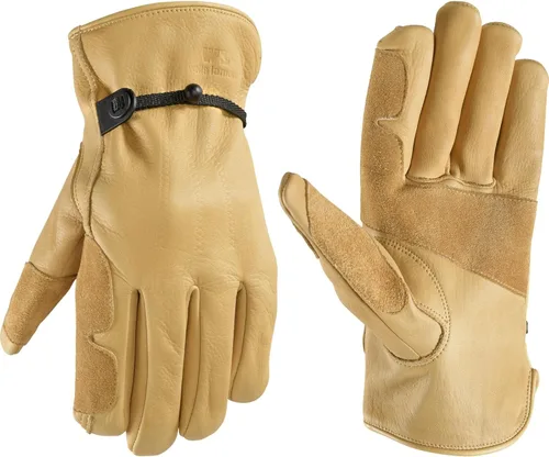 Miniatura 7 de Wells Lamont Work Gloves Men and Women, Cowhide Leather Work Gloves, Adjustable Wrist
