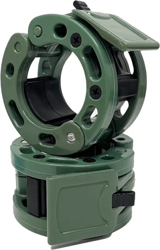 Miniatura 27 de Clout Fitness - Abrazaderas para barra de pesas olímpicas Collares de liberación rápida (2 unidades) Clips de peso con bloqueo para mancuernas de 2