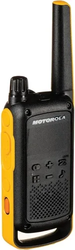 Miniatura 2 de Motorola Talkabout T470 Radio bidireccional Paquete de 10 walkie talkies negro/amarillo con 12 auriculares PTT Curl