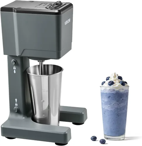 Miniatura 12 de VEVOR - Máquina para hacer batidos, mezclador comercial de batidos de 375W, mezclador de bebidas de cabeza única, máquina licuadora de batidos de 3