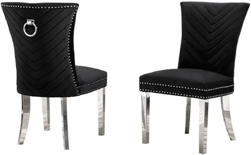 Miniatura 9 de Best Quality Furniture SC360-367 Sillas de comedor, negro/dorado