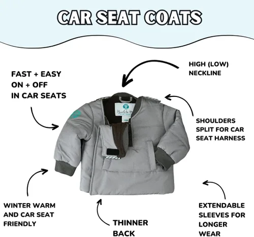 Miniatura 4 de Buckle Me Baby Coats Chaqueta de invierno de asiento de coche más seguro de cierre rápido para niño o niña, como se ve en Shark Tank