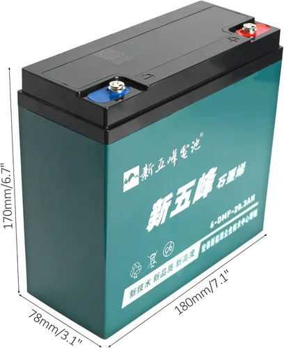 Miniatura 6 de Batería de plomo ácido sellada de 12 V 20 AH con conector de tuerca y perno, batería de repuesto recargable de ciclo profundo para scooter