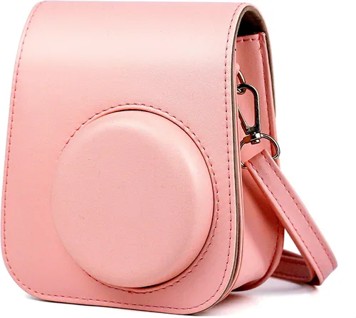 Miniatura 2 de Epicgadget Funda para cámara instantánea Fujifilm Instax Mini 11, funda de PU con correa extraíble para cámara Fujifilm Instax Mini 11 (rosa)