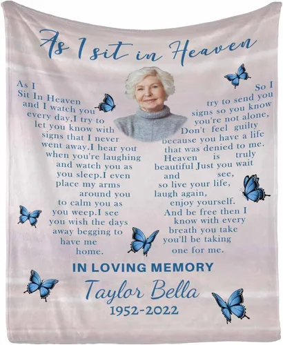 Miniatura 43 de Manta de memoria amorosa personalizada, no Longer be My Side but Forever in My Heart