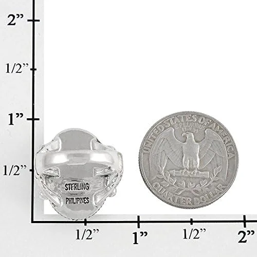 Miniatura 4 de Anillo turquesa de plata de ley 925 con piedras preciosas auténticas (elige estilo)