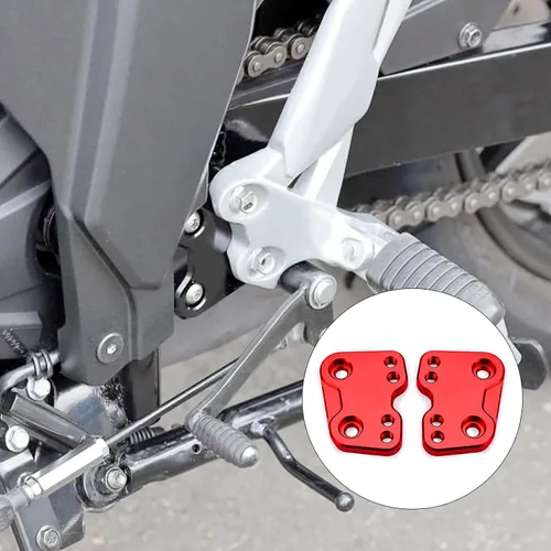 Miniatura 8 de Accesorios para motos Estriberas delanteras Reposapiés ajustables compatible con Suzuki GIXXER SF250 250 SF/GIXXER 250 2019-20-21-2022 (negro)