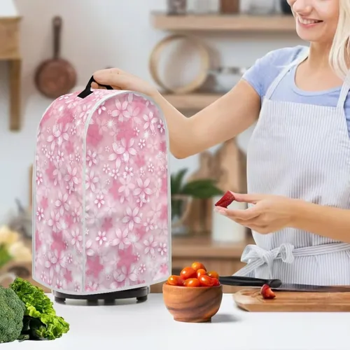 Miniatura 3 de doginthehole Fundas para licuadora, cubierta estética de flor de cerezo rosa, cubierta para batidora de cocina, cubierta para electrodomésticos