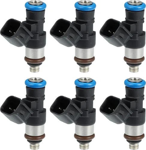 X AUTOHAUX 6pcs 0280158191 BR3Z9F593B Boquilla del inyector de combustible para Ford F-150 STX XL XLT 3.7L 11-14 3.5L XL XLT 15-17 para Ford