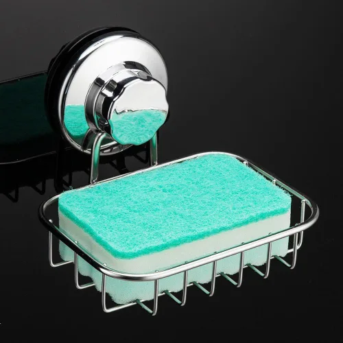 Miniatura 5 de SANNO Soporte para jabón con ventosa, bandeja para jabonera, barra de jabón para ducha, baño, bañera y fregadero de cocina, paquete de 2