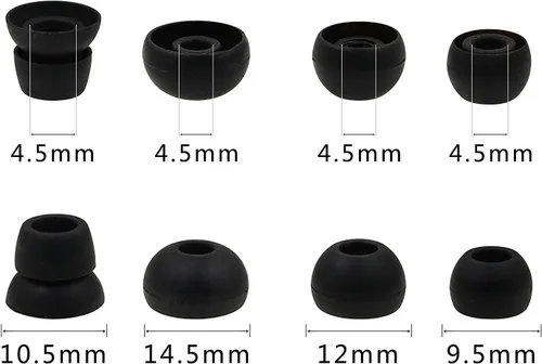 Miniatura 2 de Zotech 8 pares (16 unidades) de puntas de repuesto para auriculares estéreo inalámbricos Beats Powerbeats3 - Pequeño, mediano, grande y doble brida