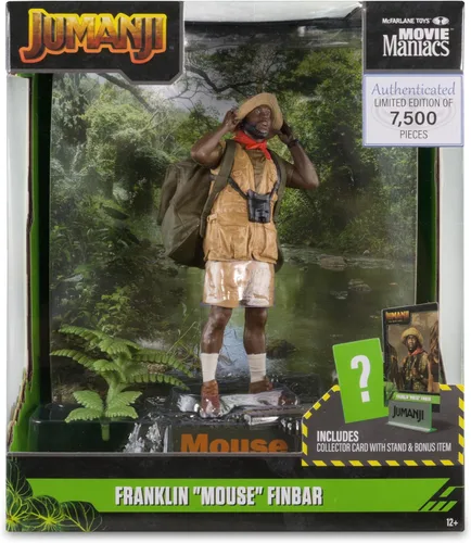 Miniatura 5 de McFarlane Toys - Figura posada de Franklin Mouse Finbar (Jumanji) de Movie Maniacs de 6 pulgadas