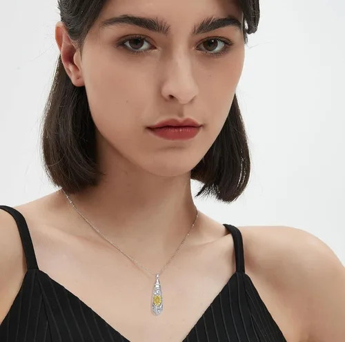 Miniatura 98 de Collar con colgante de urna de cenizas de cremación y árbol de la vida para mujer, plata de ley US1