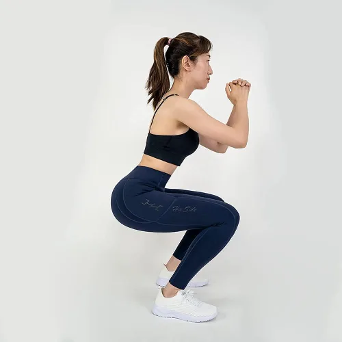 Miniatura 9 de Korea Dynamic Leggings Navy Blue, Asian Size, Spandex, With Pockets