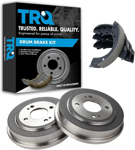 Miniatura 50 de Kit de tambor de freno y zapata ABS trasero TRQ Compatible con Subaru Forester Impreza