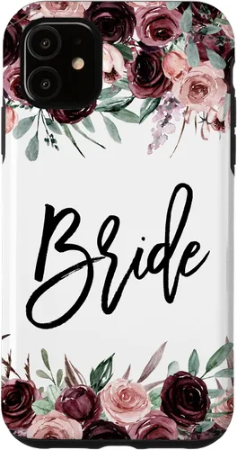 Miniatura 8 de Funda floral para iPhone 13 Bride for Future Mrs Wedding Bridal Shower