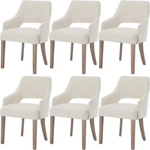 Miniatura 11 de Juego de 2 sillas de comedor tapizadas de piel sintética con respaldo hueco, asiento acolchado, patas de madera para restaurante/decoración