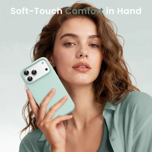 Miniatura 144 de GONEZ Funda de silicona para iPhone 15 Pro Max, compatible con Magsafe, protector de cámara + protector de pantalla, forro de microfibra suave