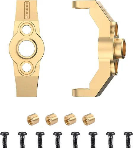 Bloques de rueda de latón C-hubs para 1/18 RC Crawler TRX4M piezas de actualización total de 0.32 onzas contrapeso frontal, 2 piezas