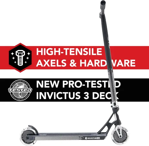 Miniatura 2 de Root Industries Invictus Complete Pro Scooter - Ruedas Honeycore de 4.724 in, barras de cromolita, compresión HIC y cubierta de corte