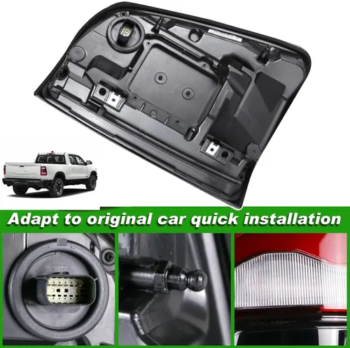 Miniatura 4 de Lochnchn Conjunto de Luces Traseras LED Sin Punto Ciego Compatible con Ram 1500 2019 2020 2021 2022 Lado Derecho del Pasajero Luces Traseras Luz