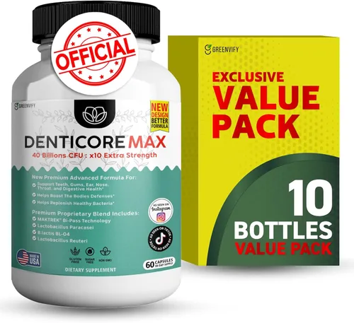 Miniatura 14 de Max for Gums and Teeth Health – 40 mil millones de UFC Probióticos orales avanzados, soporte para el aliento fresco, 60 cápsulas (paquete de 2)